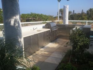 פרוייקט הקמת מטבח חוץ בשילוב בר