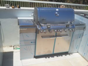פרוייקט הקמת מטבח חוץ בשילוב בר