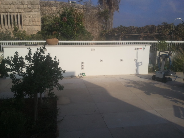 פרוייקט הקמת מטבח חוץ בשילוב בר